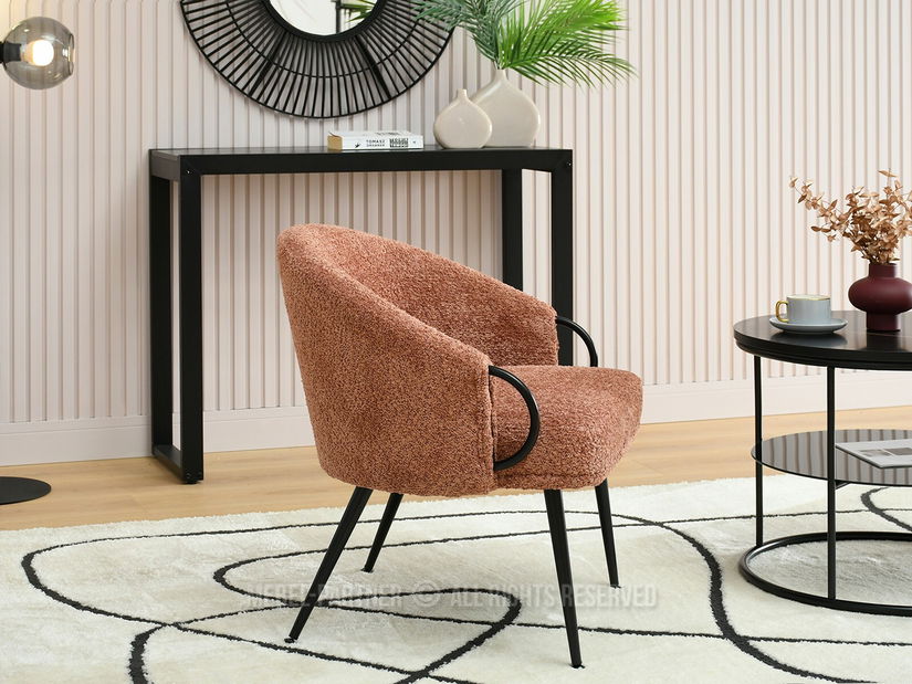 Fotelja Carma F (bakar + crna)