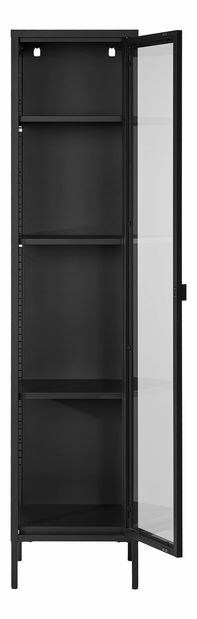 Vitrină îngustă Brisbane Bisalia 6 (negru)