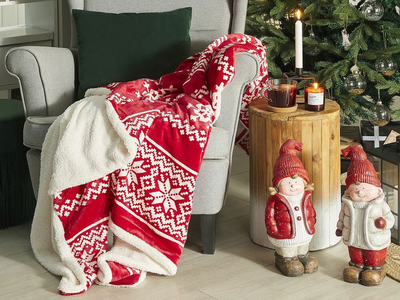 Pătură 200x200 cm VATENA (roșu)