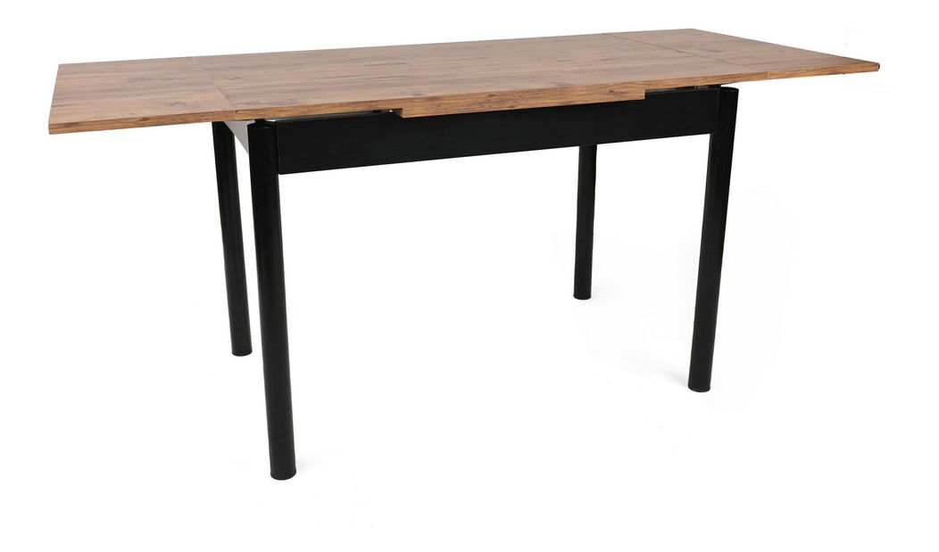 Rozkladací jedálenský stôl (pre 4 až 6 osôb) Pollo (Orech + Čierna)