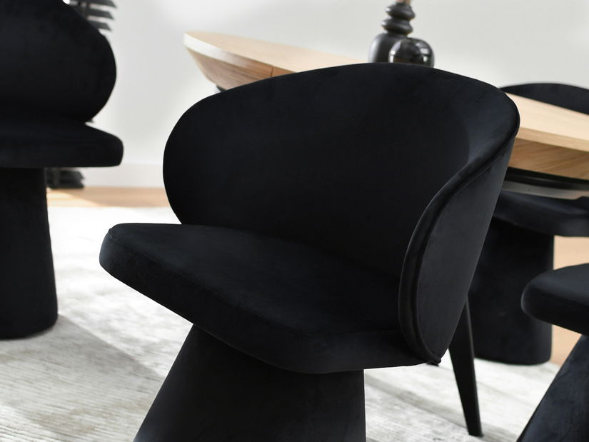 Jedálenská stolička Simulada (čierna)