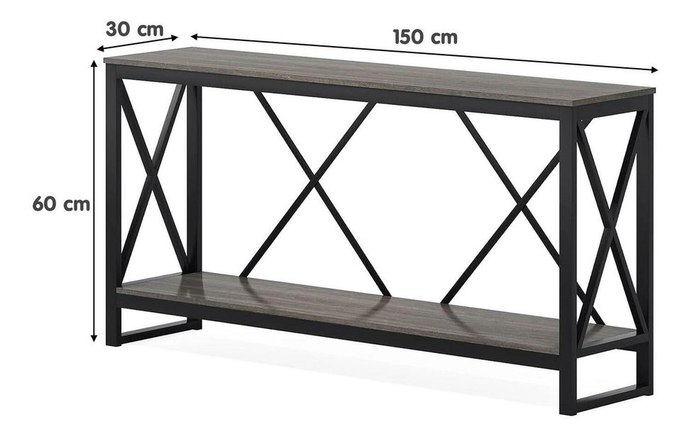 Konzolni stolić Martyr (antracit + crna)