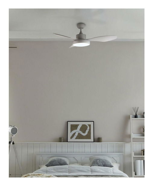 Stropný ventilátor so svetlom Brunilda (biela)