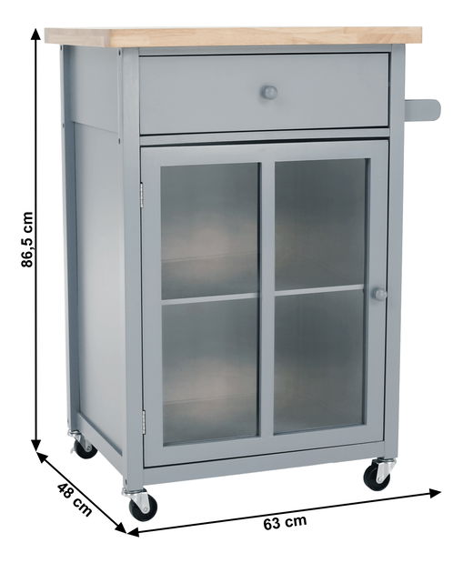 Servírovací stolík Markus (sivá)