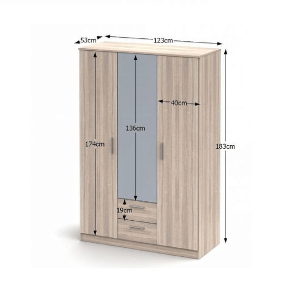 Šatníková skriňa Notrea Typ 82