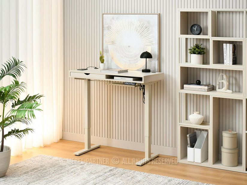 Masă PC cu înălțime reglabilă Occott 100 (crem)