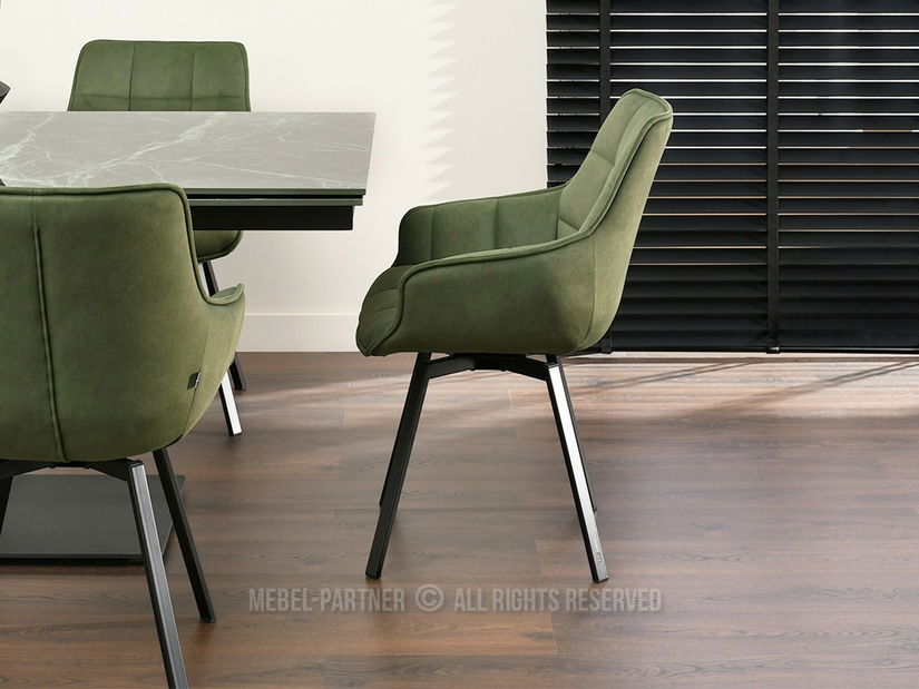 Scaun sufragerie Antiguas (verde + negru)