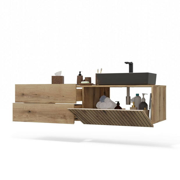 Dulap sub lavoar Terca 2 (stejar evoke)