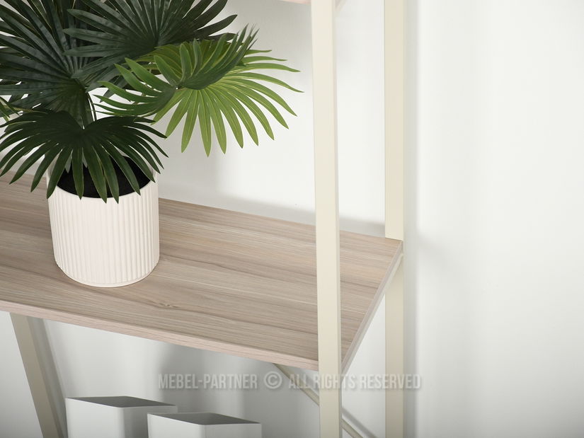 Regál Gecon Reg (popolaváo béžová + krémová)