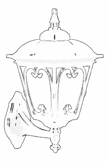 Iluminat de perete pentru exterior Benny (Negru)