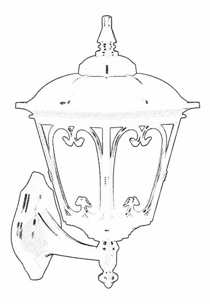 Vanjska zidna svjetiljka- Benny (crna)