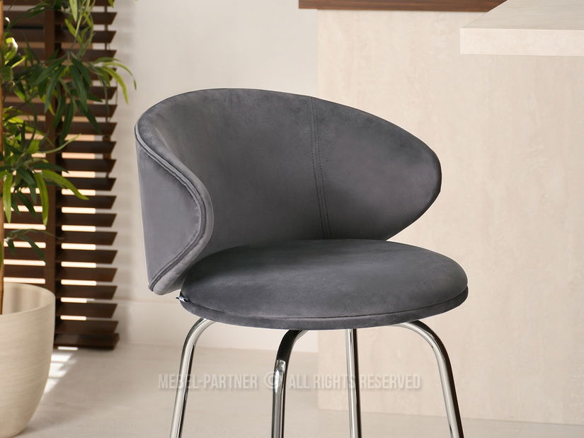 Scaun Jared (grafit + auriu)