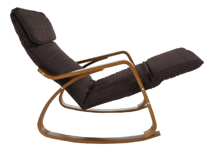 Hojdacie kreslo Runde (hnedá + hnedá)