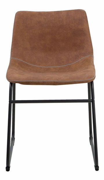 Set 2 buc. scaune pentru sufragerie Basta (maro auriu)