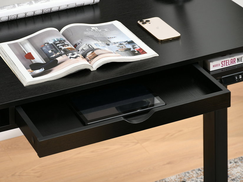 PC asztal Osto 120 (fekete fa + fekete)