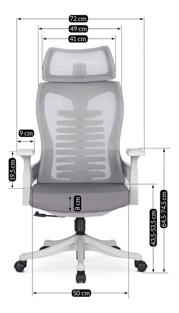Kancelárske kreslo Conocerlo 2 (sivá) 