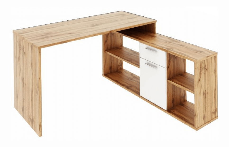 PC stolić Norrix (hrast wotan + bijela) 