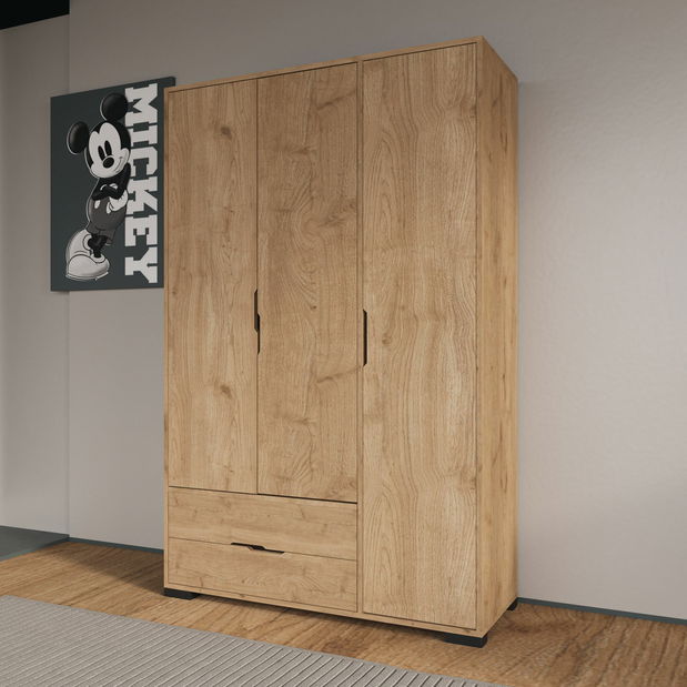 Šatníková skriňa Roya (dub)