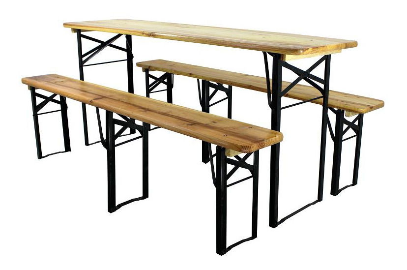 Záhradná zostava Woody (pre 6 osôb) (borovica + tmavozelená)