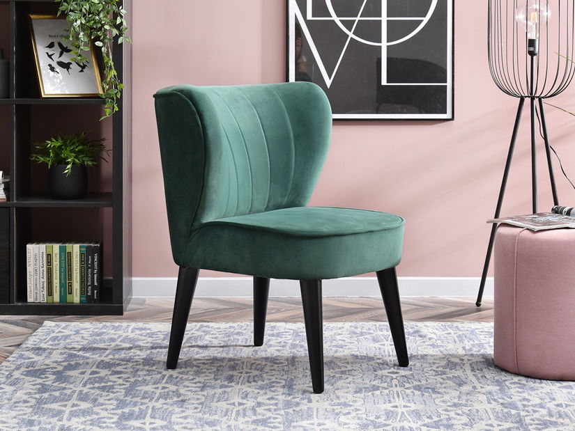 Relaxačné kreslo Arginteno (zelená + čierna)