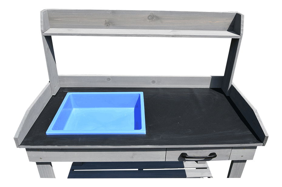 Masă de lucru pentru grădină Barrie (cu lavoar) (gri)