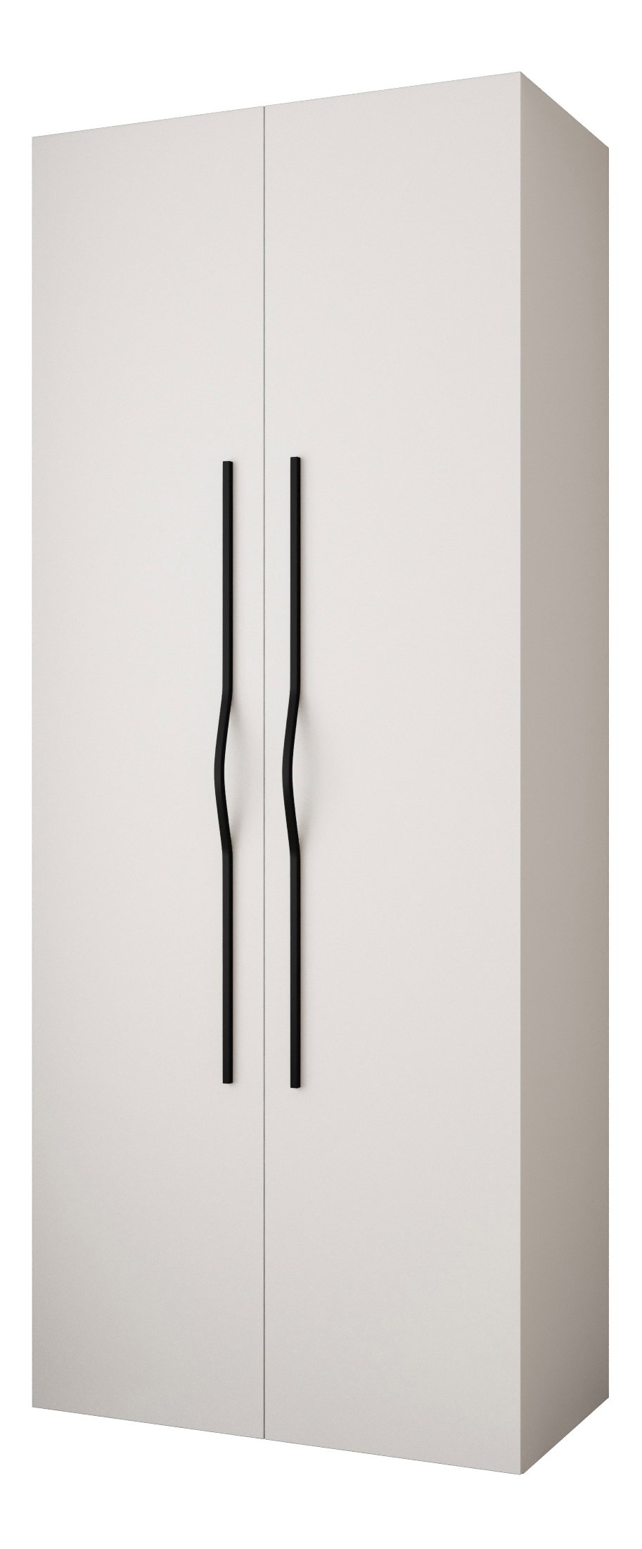 Ruhásszekrény 100 cm Carmela 50-2 (fehér + fekete)