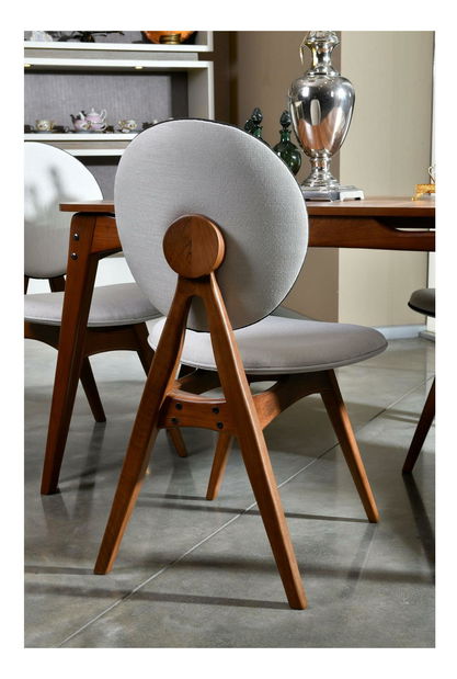 Set blagovaonskih stolica (2 kom.) Toukuta (orah + krem)