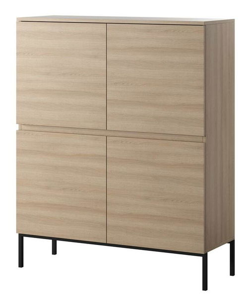 Ormarić Bennasi B1 (hrast linberg + crna)