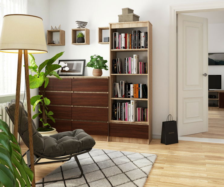 Raft Radha (Stejar sonoma + wenge)