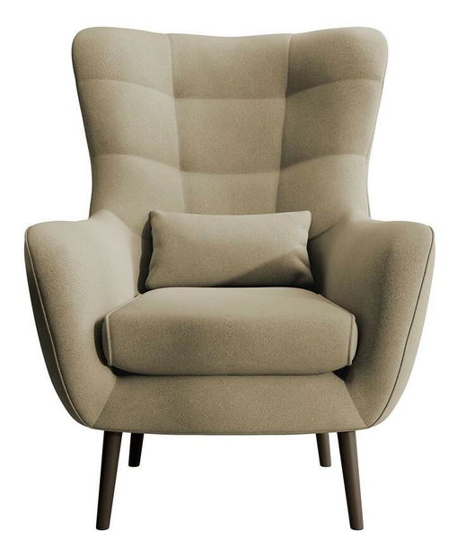 Kreslo s podnožkou Veneza VZ2 (béžová + čierna)