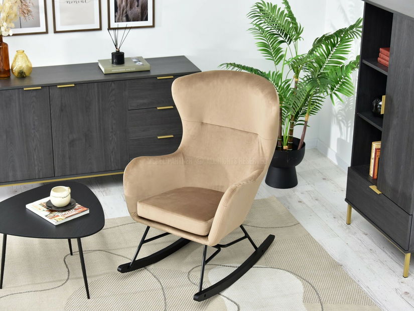 Fotel Nesia (bézs + fekete)