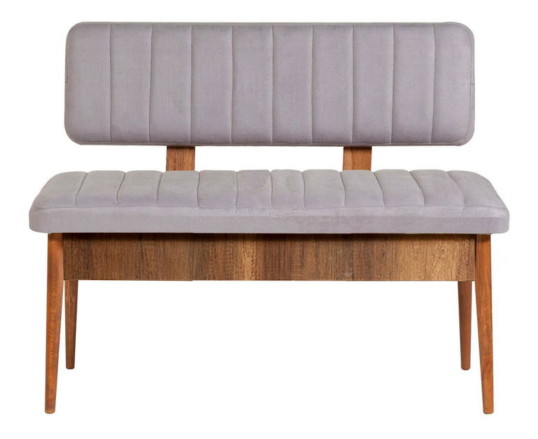 Lavica Vlasta 3 (orech + svetlofialová) (s úl. priestorom)