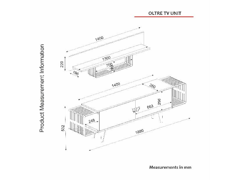 Mobilier living Kudave (Nuc + negru) 