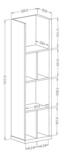 Raft Laree Typ 87 (stejar flagstaff + alb lucios)