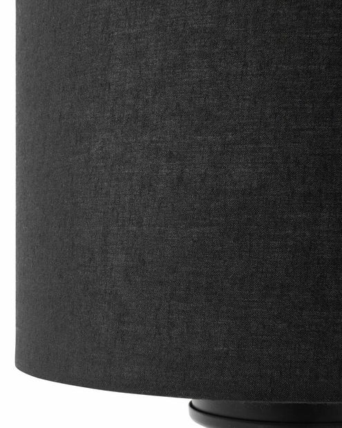 Stolná lampa TARON (PC látka) (čierna)