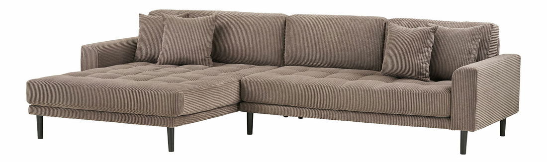 Rohová sedacia súprava (L) Lvaveriaora (hnedá)