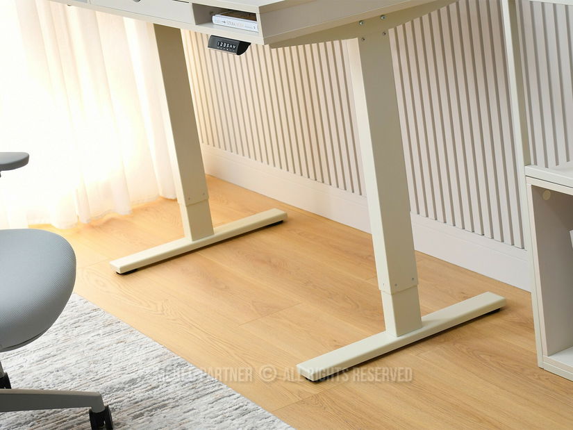 Masă PC cu înălțime reglabilă Occott 120 (crem)