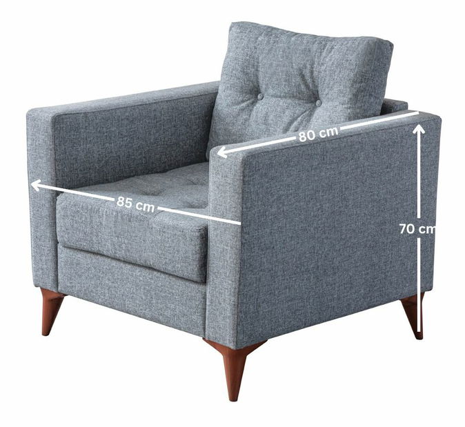 Kreslo Kraty (sivá)