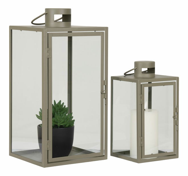 Set de 2 felinare Cemira (verde)