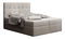 Franciaágy  Boxspring 160 cm Duel 2 (bézs) (matraccal és tárolóhellyel)