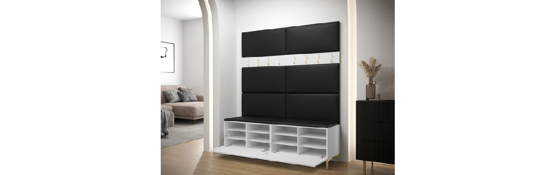 Set mobilier hol Frisala II (Alb) (Manila 23)