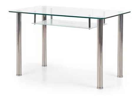 Blagovaonski stol Carola mliječna (za 6 osoba) (staklo)