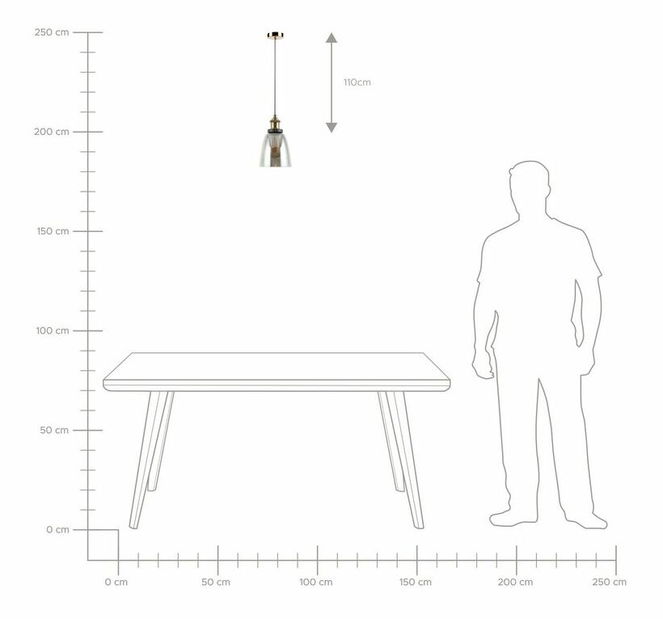 Lámpa Palina (világosszürke)