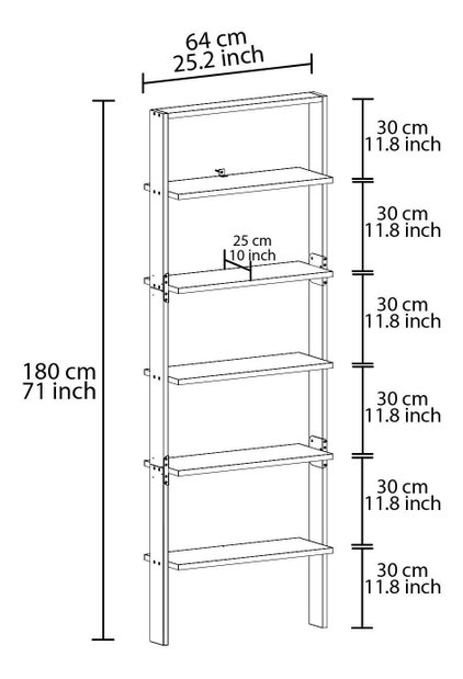 Knižnica Hermo 1 (antracit + orech)