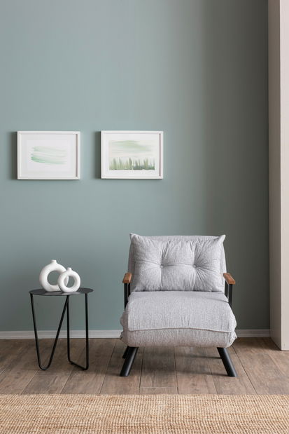 Rozkladacie kreslo Sandy (sivá)