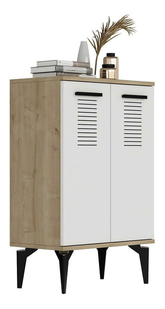 Skrinka Vipapo 7 (dub zafírový + biela) 