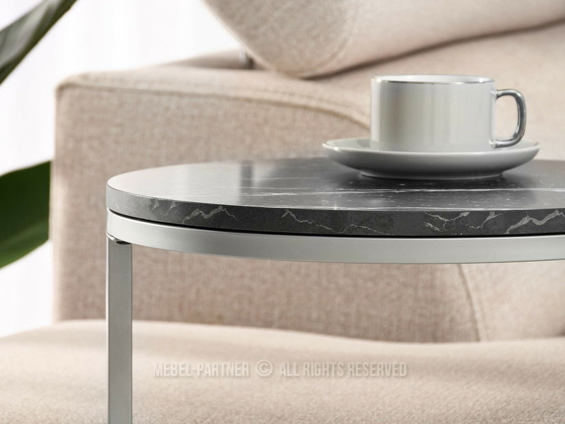 Konferenčný stolík Corden (čierna + chrómová matný)