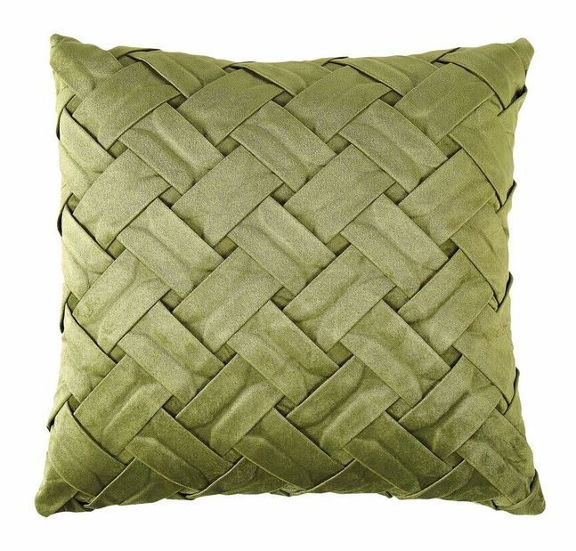 Set 2 ks ozdobných vankúšov 45 x 45 cm Narcis (zelená)