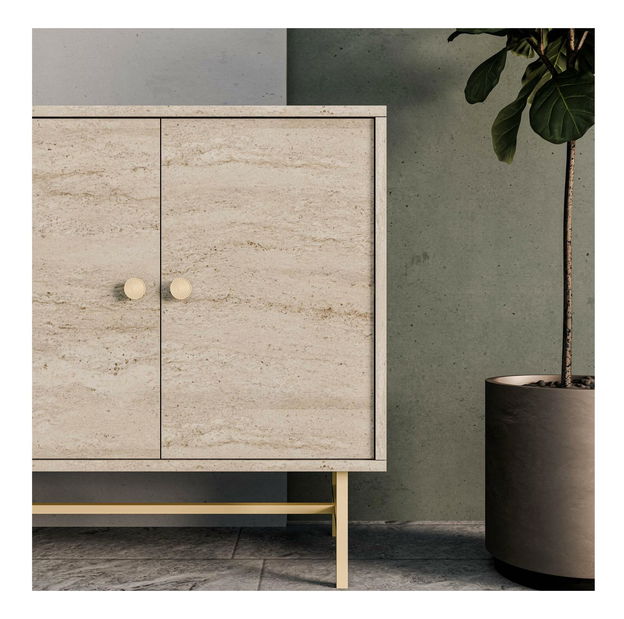 Skrinka Diamon Consol (travertín)