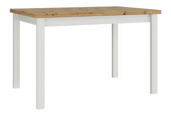 Rozkladací jedálenský stôl Deasal 80 x 120 150 I (dub artisan + biela) (pre 2-6 osôb) *bazár